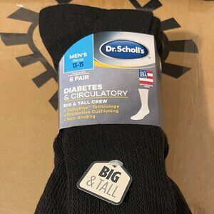 Dr. Scholl's Mens Big & Tall Diabetic & Circulatory Socks (Sizes 13-15)